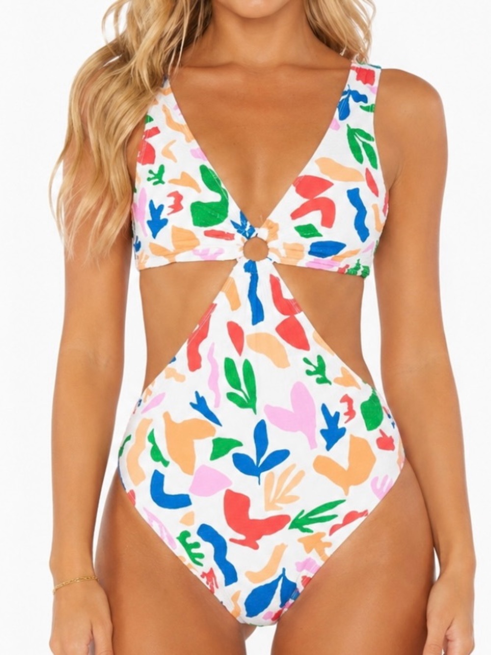 Show Me Your MuMu Cove Cut Out One Piece in Primary Paradise size XL